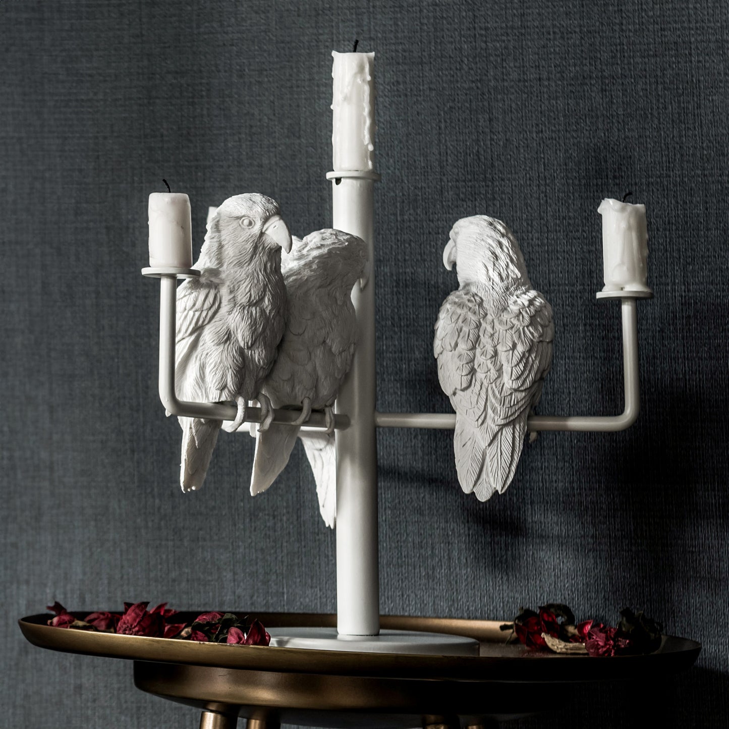 Parrot X Candle Holder - 4 Parrots